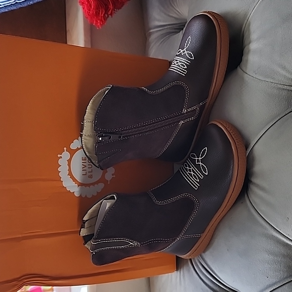 Livie & luca cowboy boots brown